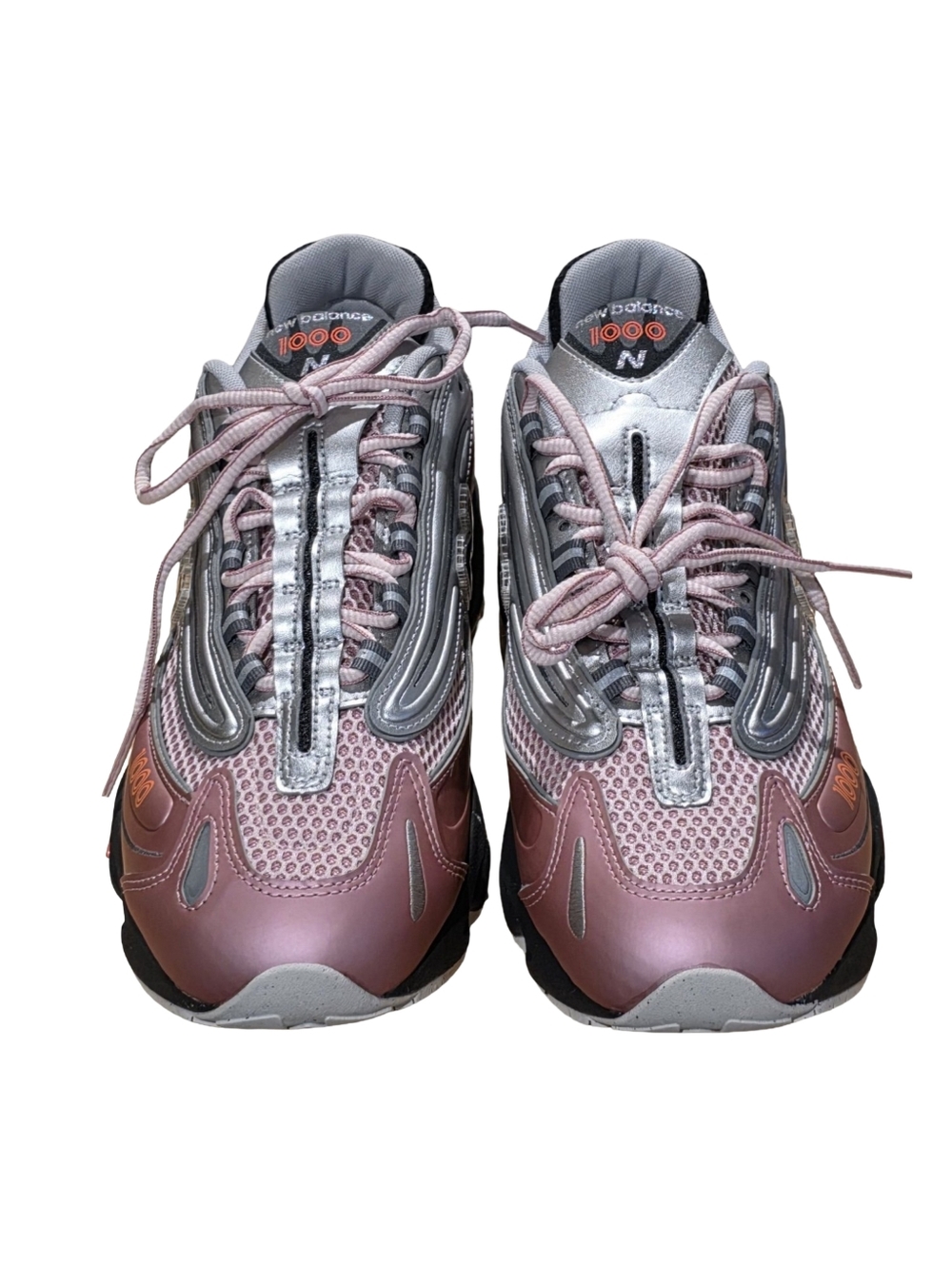 New Balance 1000 Silver Pink Metallic Mesh Running Sneakers M1000MC Womens 11.5 - Picture 3 of 16